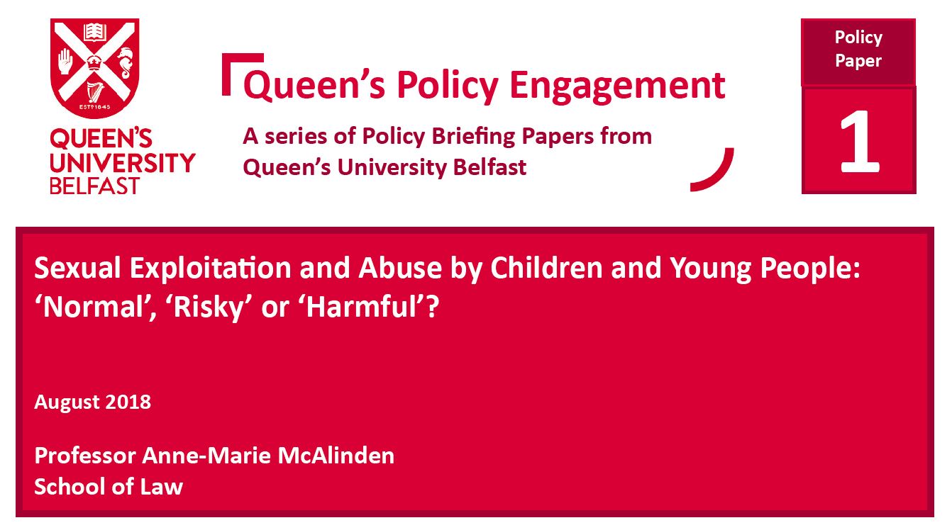 Sexual Exploitation and Abuse by Children and Young People: ‘Normal’, ‘Risky’ or ‘Harmful’?