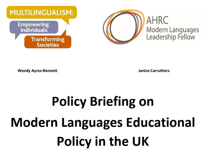 Enhancing policy and improving the uptake and quality of provision of modern languages teaching