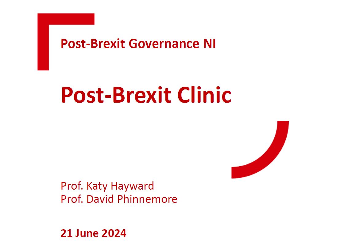 Post-Brexit Clinic at Queen’s June 2024
